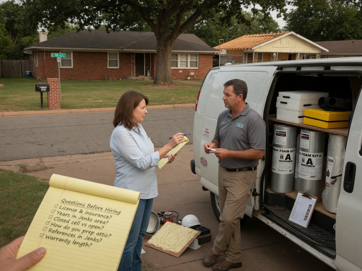 Questions to Ask Before Hiring a Spray Foam Insulation Contractor in Jenks